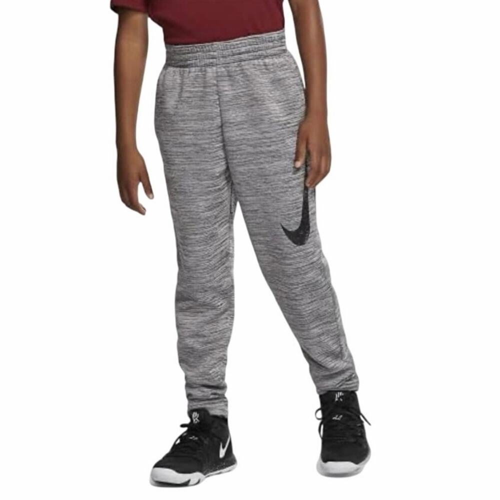 Nike Youth Therma Dri-FIT Basketball Sweatpants Gray/Black S